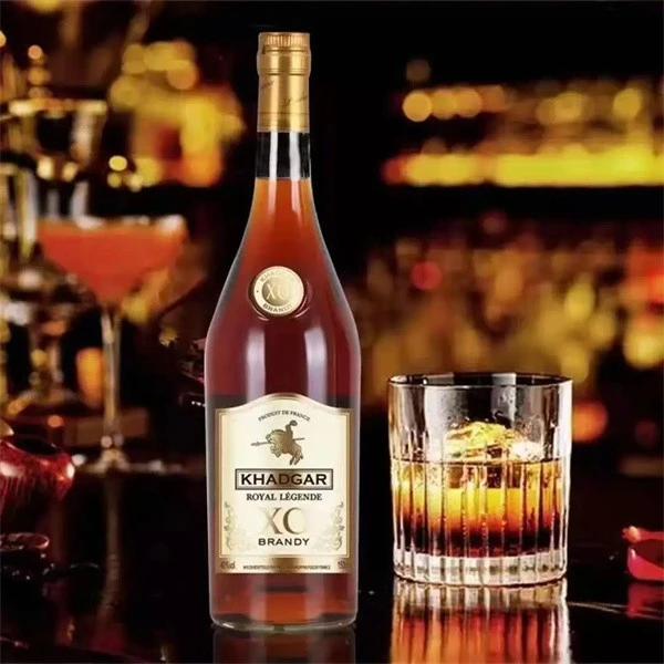 Transparent Brandy Bottle
