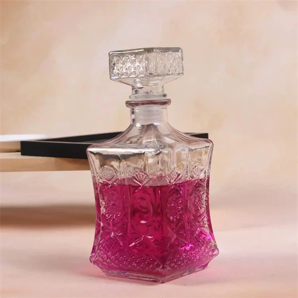 Square Wine Glass Bottle